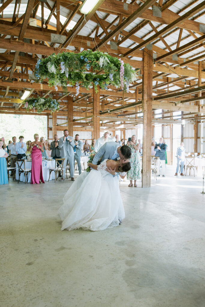 Willstone Acres Bride and Groom First Dance Indoor Reception Hall